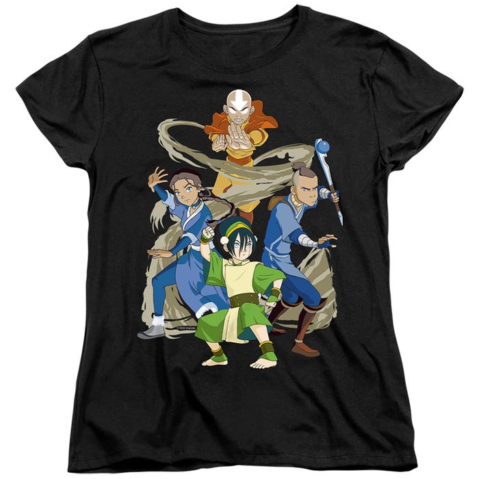 AVATAR THE LAST AIRBENDER TEAM AVATAR ELEMENTS Womens T-Shirt
