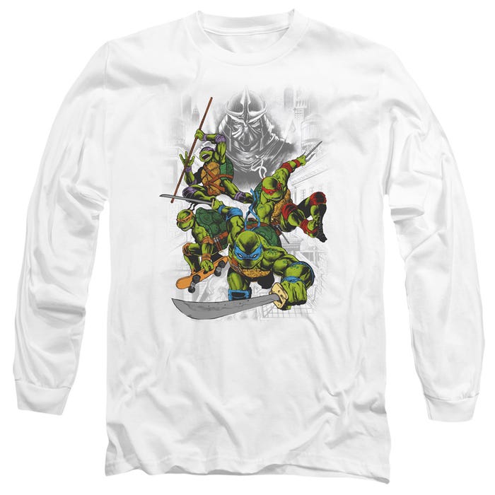 SHREDDER AND TURTLES COMIC Ninja TMNT Long Sleeve Shirt