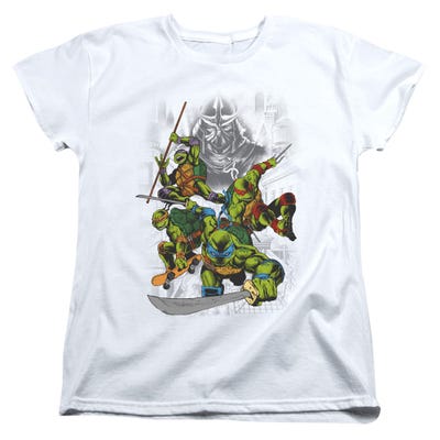 SHREDDER AND TURTLES COMIC Ninja TMNT Womens T-Shirt