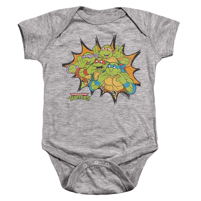 TMNT FUNNY FACE TURTLES Baby Bodysuit