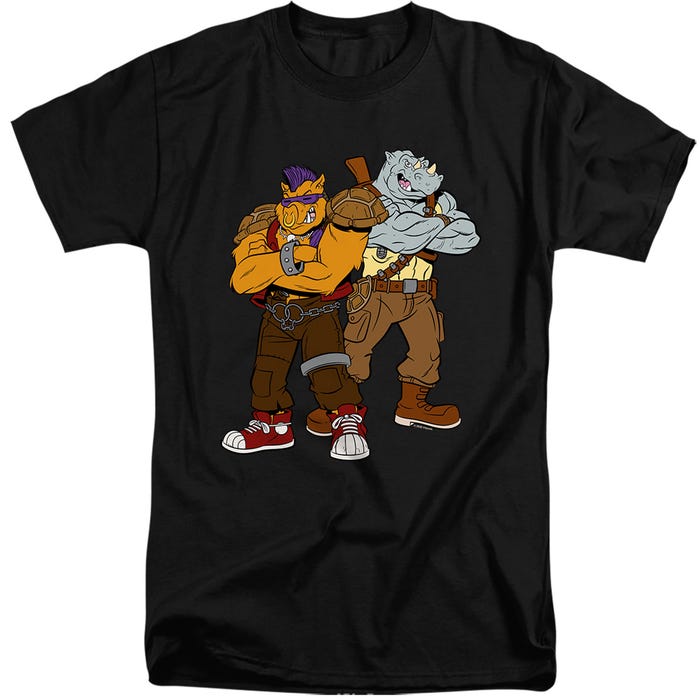 TMNT BEBOP AND ROCKSTEADY Tall T-Shirt