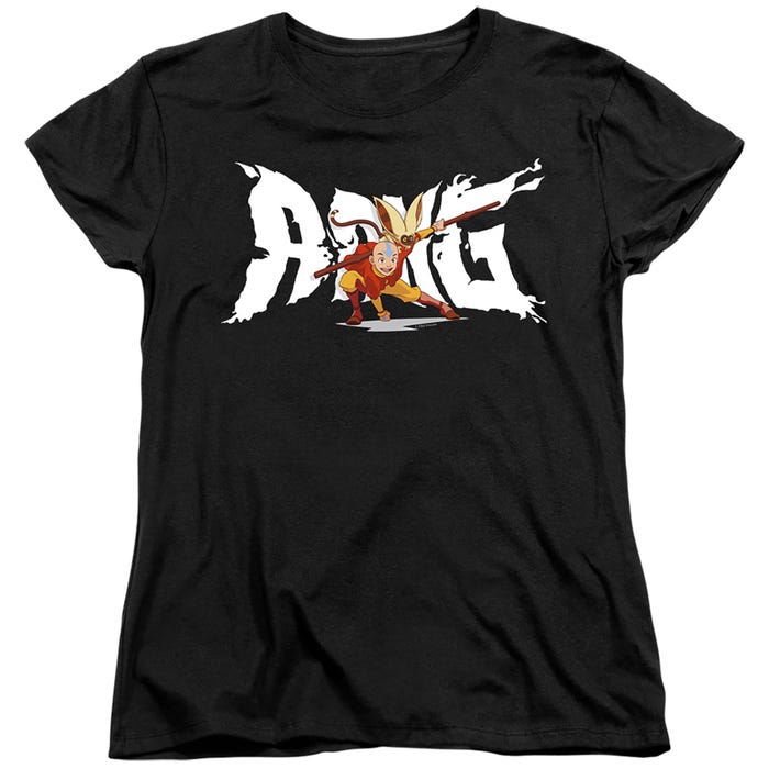 AVATAR THE LAST AIRBENDER AANG AND MOMO Womens T-Shirt