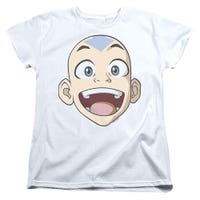 AVATAR THE LAST AIRBENDER BIG AANG FACE Womens T-Shirt