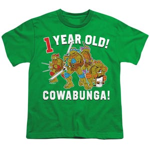 TMNT COWABUNGA BIRTHDAY Kids T-Shirt