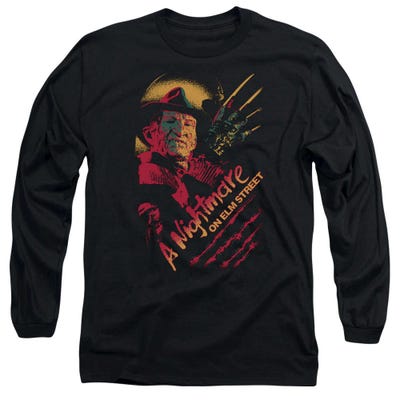 Nightmare On Elm Street Freddy Claws Long Sleeve Shirt