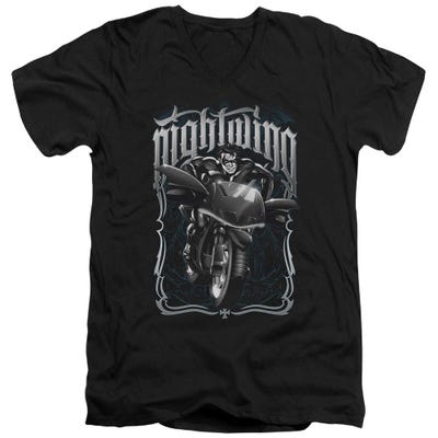 Nightwing Biker V-Neck T-Shirt