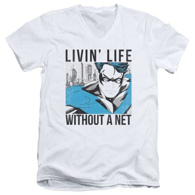 Nightwing Without A Net V-Neck T-Shirt