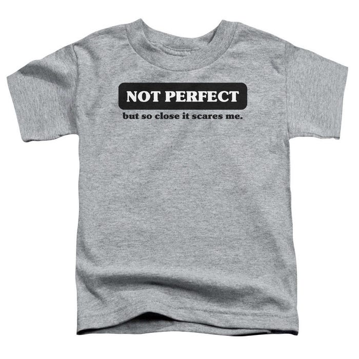 Not Perfect But So Close It Scares Me Toddler T-Shirt
