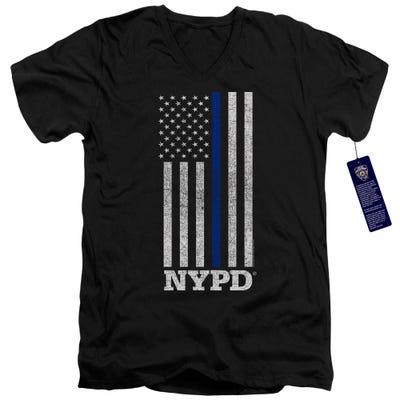 THIN BLUE LINE OFFICIAL NYPD V-Neck T-Shirt