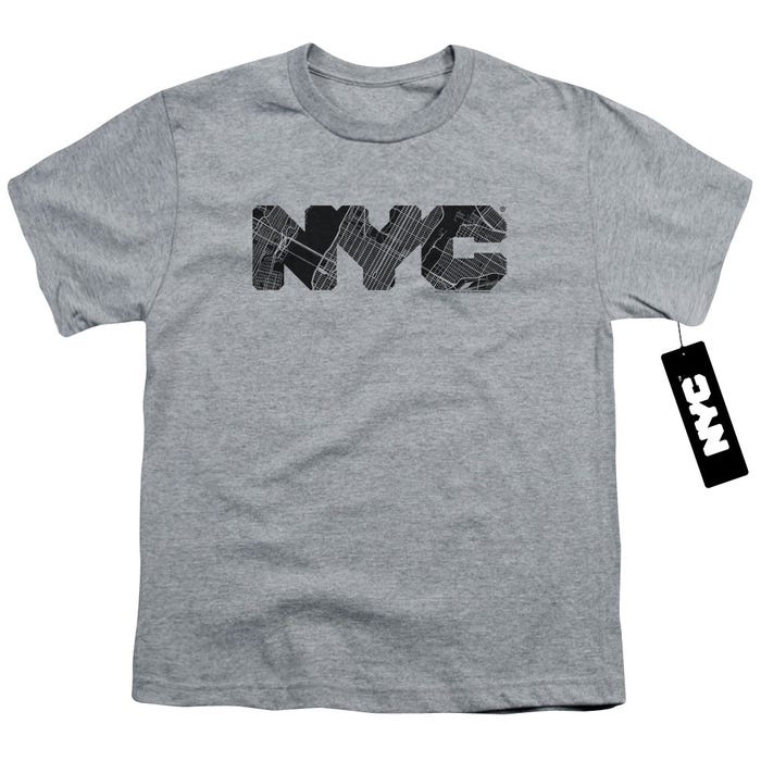 NYC MAP FILL Kids T-Shirt
