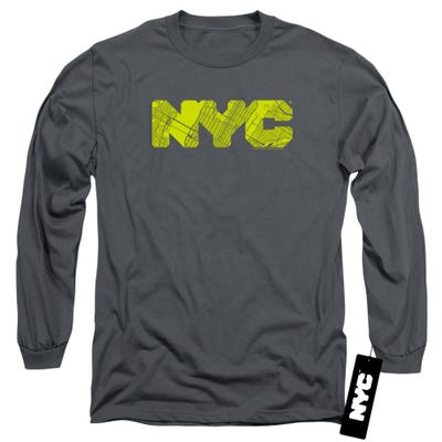 NYC MAP FILL Long Sleeve Shirt
