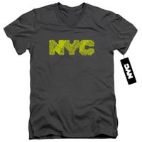 NYC MAP FILL V-Neck T-Shirt