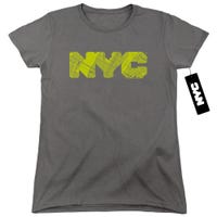 NYC MAP FILL Womens T-Shirt
