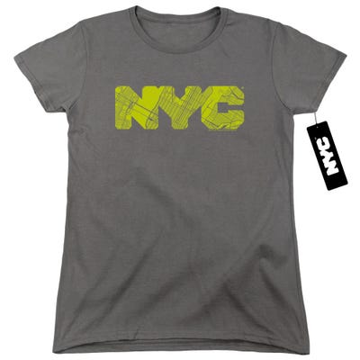 NYC MAP FILL Womens T-Shirt