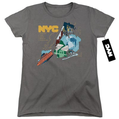 FIVE BOROUGHS New York City NYC Womens T-Shirt