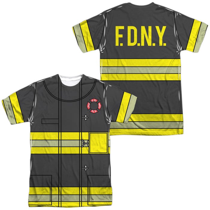 FIREFIGHTER UNIFORM NYPD Official Sublimation T-Shirt