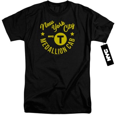 NYC HIPSTER TAXI Medallion Cab New York City Tall T-Shirt