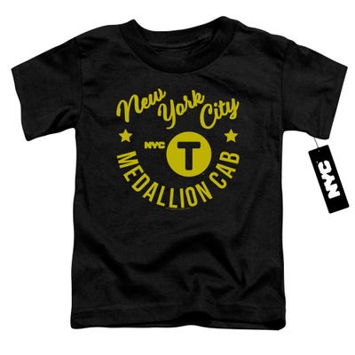 NYC HIPSTER TAXI Medallion Cab New York City Toddler T-Shirt