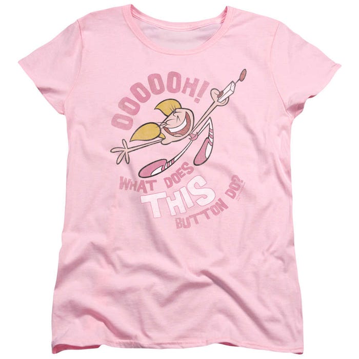 Ooooh! What does This Button Do? Dexter's Laboratory Womens T-Shirt