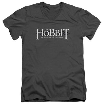 Ornate Logo The Hobbit V-Neck T-Shirt