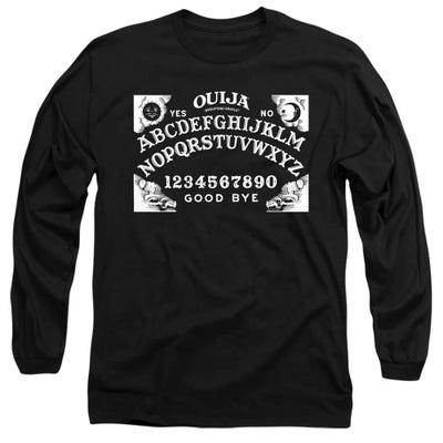 OUIJA Board on Black Long Sleeve Shirt