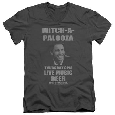 Old School Movie Mitch-A-Palooza Live Music Beer V-Neck T-Shirt