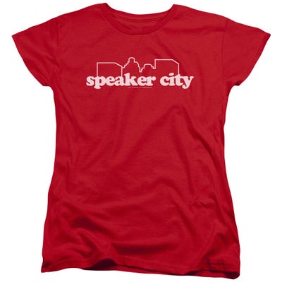 Speaker City Old School Movie Womens T-Shirt
