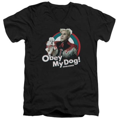 Zoolander Obey My Dog V-Neck T-Shirt