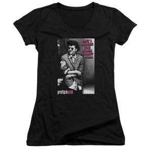 PRETTY IN PINK ADMIRE Juniors V-Neck T-Shirt