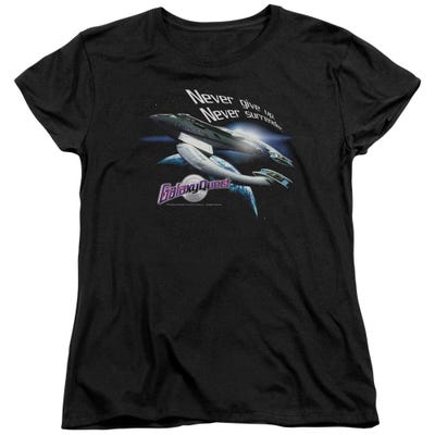 GALAXY QUEST NEVER SURRENDER Womens T-Shirt