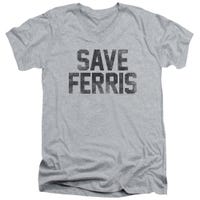 Ferris Bueller's Day Off Save Ferris V-Neck T-Shirt