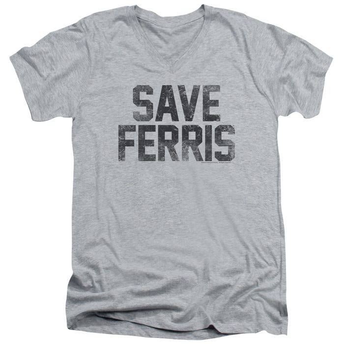 Ferris Bueller's Day Off Save Ferris V-Neck T-Shirt