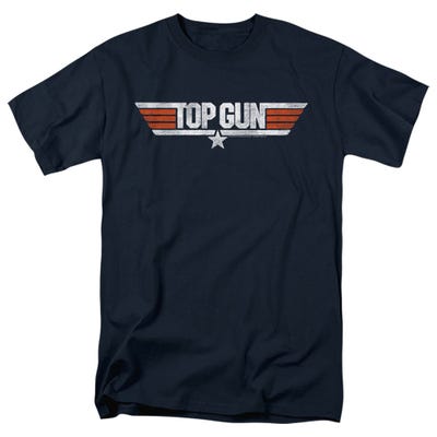 Official Top Gun Distressed Logo T-Shirt