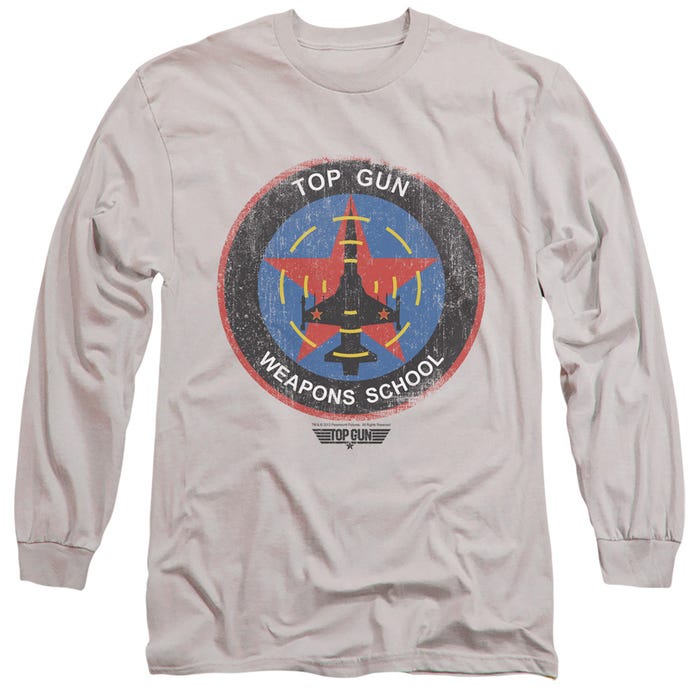 TOP GUN MOVIE FLIGHT SCHOOL LOGO Long Sleeve Shirt