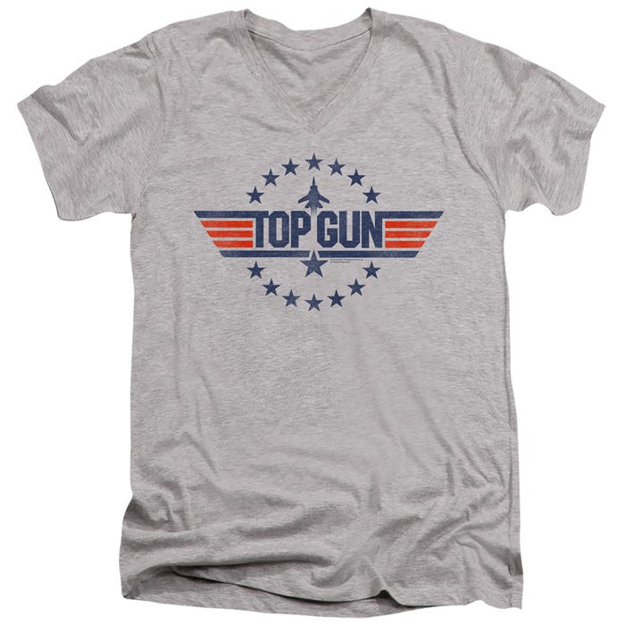 Top Gun Movie Star Logo V-Neck T-Shirt