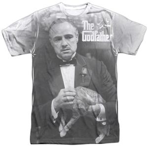 The Godfather Petting The Cat Sublimation T-Shirt