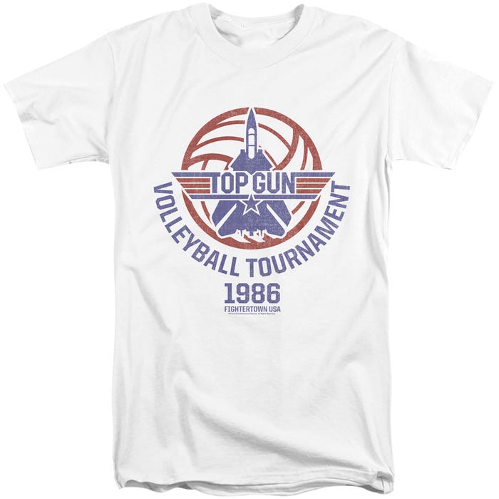 VOLLEYBALL TOURNAMENT 1986 Official Top Gun Movie Tall T-Shirt