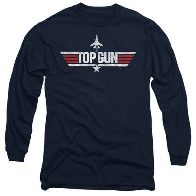 TOP GUN LOGO NAVY Long Sleeve Shirt