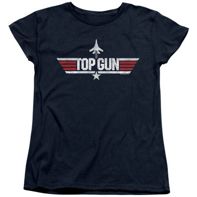 TOP GUN LOGO NAVY Womens T-Shirt