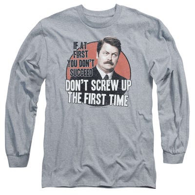 Parks and Recreation Don't Screw Up Long Sleeve Shirt