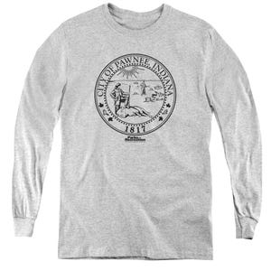 Parks and Recreation Pawnee Seal Kids Long Sleeve Shirt