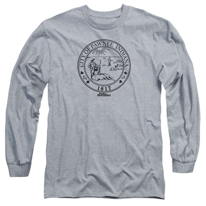 Parks and Recreation Pawnee Seal Long Sleeve Shirt