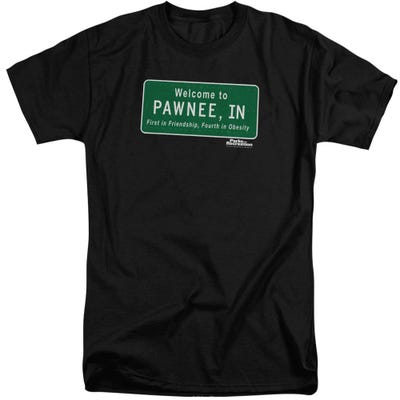 Parks and Recreation Pawnee Sign Tall T-Shirt