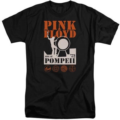 Pink Floyd 1972 Live At Pompeii Tall T-Shirt