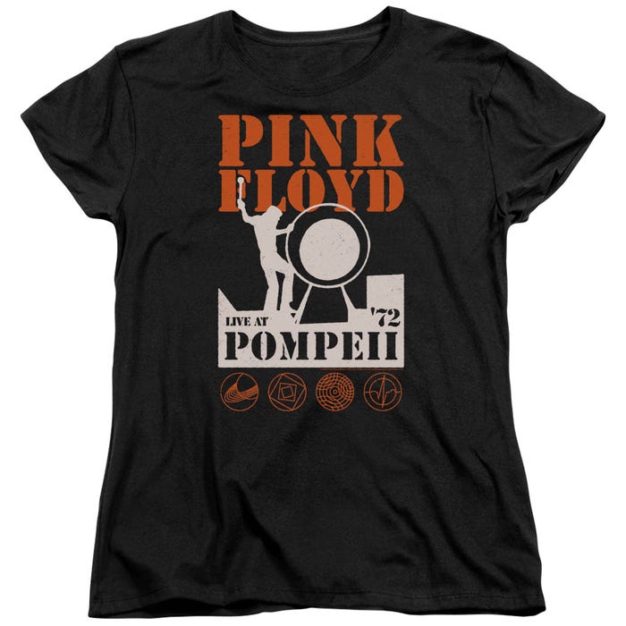 Pink Floyd 1972 Live At Pompeii Womens T-Shirt
