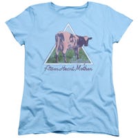 ATOM MOTHER HEART PYRAMID PINK FLOYD Womens T-Shirt