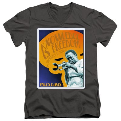 Miles Davis KNOWLEDGE AND IGNORANCE V-Neck T-Shirt