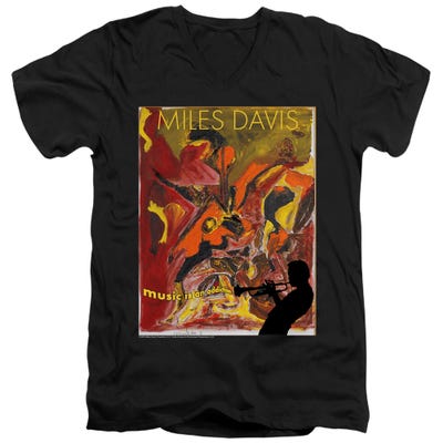 Miles Davis Music Is An Addiction V-Neck T-Shirt