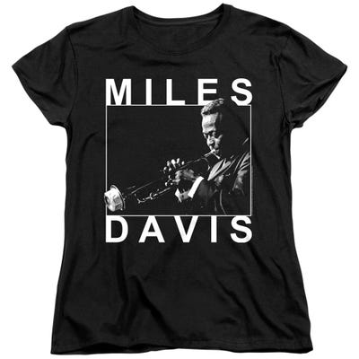 Miles Davis Monochrome Womens T-Shirt