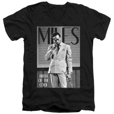 Miles Davis Simply Cool V-Neck T-Shirt